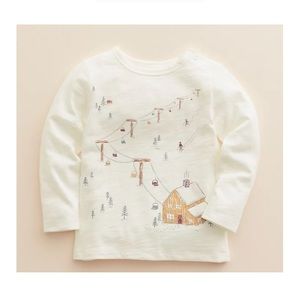 TWO Lauren Conrad Organic Graphic Tee and Carter’s Swan Appliqué Onesie